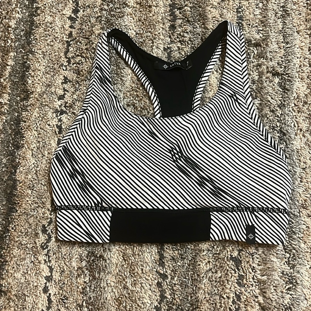Satva Stripped Racerback Bra
